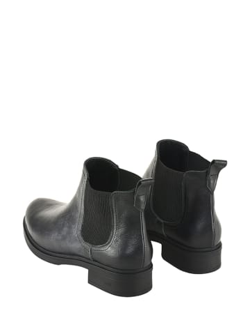 Noosy Leder-Chelsea-Boots in Schwarz