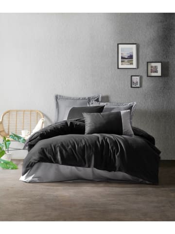 Colorful Cotton Renforcé beddengoedset zwart/grijs