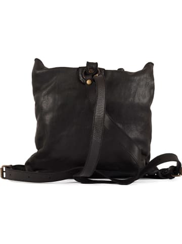 Anna Morellini Leren rugzak "Kika" zwart - (B)24 x (H)36 x (D)15 cm