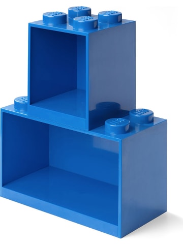 LEGO Regał "Brick" w kolorze niebieskim - 21,5 x 32 x 16 cm