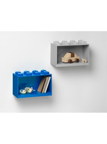 LEGO Regal "Brick" in Blau - (B)21,5 x (H)32 x (T)16 cm