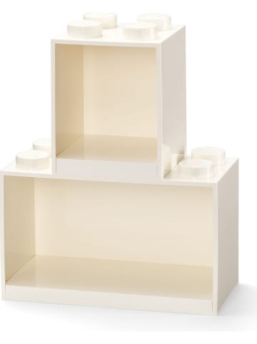 LEGO Regal "Brick" in Weiß - (B)21,5 x (H)32 x (T)16 cm