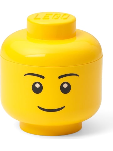 LEGO Aufbewahrungsbox "Boy" in Gelb - (H)11,5 x Ø 10,2 cm