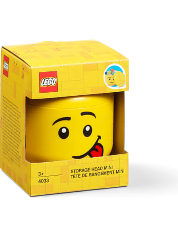 LEGO Opbergbox "Silly" geel - (H)11,5 x Ø 10,2 cm
