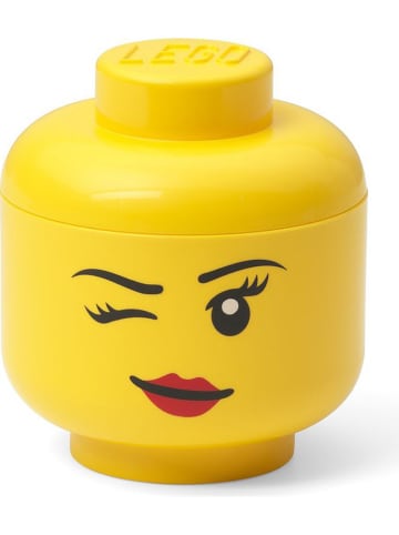 LEGO Opbergbox "Whinky" geel - (H)11,5 x Ø 10,2 cm