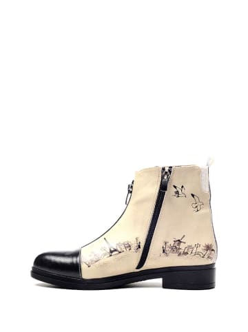 Goby Boots beige/zwart/meerkleurig