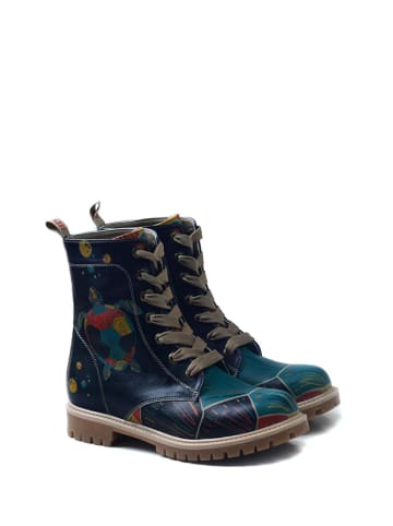 Goby Boots donkerblauw/meerkleurig