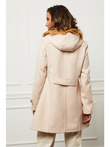 Coats Selection Tussenmantel crème - nauwsluitend