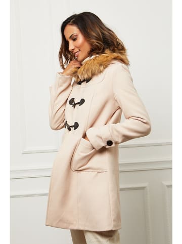 Coats Selection Tussenmantel crème - nauwsluitend