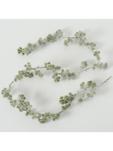 Boltze Dekozweig "Kiefer" in Grün/ Weiß - (L)180 cm