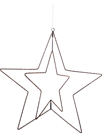 näve LED-Dekoleuchte "Stern 3D" in Schwarz - Ø 38 cm