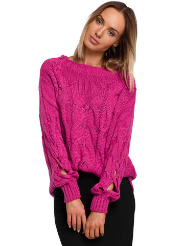 made of emotion Pullover in Fuchsia