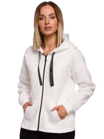 made of emotion Bluza w kolorze kremowym