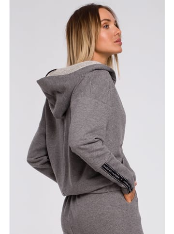 made of emotion Bluza w kolorze szarym