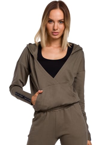made of emotion Bluza w kolorze khaki
