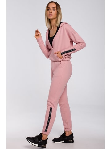 made of emotion Sweathose in Rosa