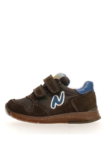 Naturino Leder-Sneakers in Khaki