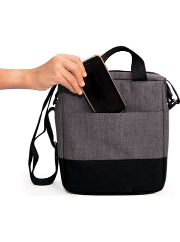 IRIS Isoleertas "Urban" grijs/zwart - (B)18 x (H)22 x (D)13 cm