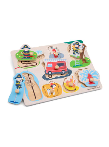 New Classic Toys 8tlg. Knopfpuzzle "Feuerwehr" - ab 2 Jahren
