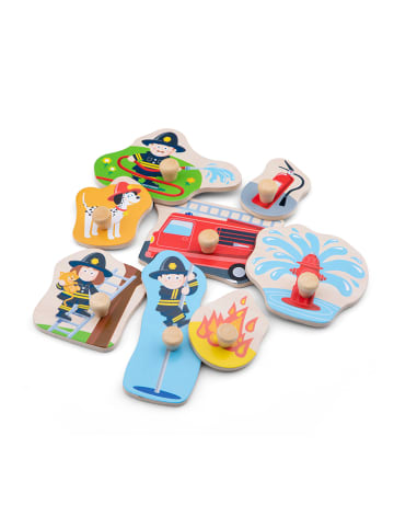 New Classic Toys 8tlg. Knopfpuzzle "Feuerwehr" - ab 2 Jahren