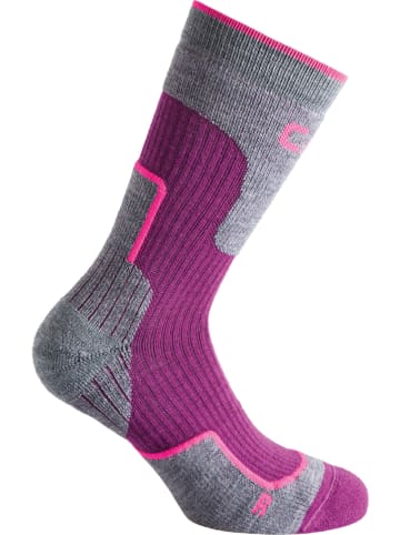 CMP Trekkingsocken in Pink/ Grau