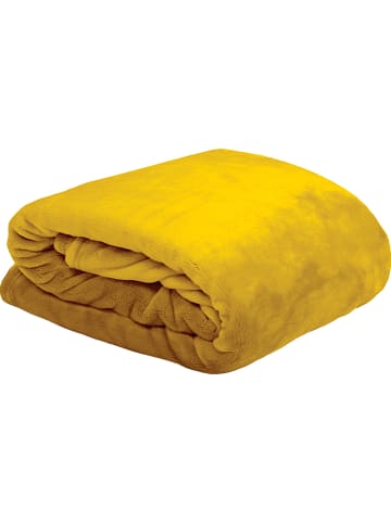 STOF France Plaid "Doudou" geel - (L)160 x (B)130 cm