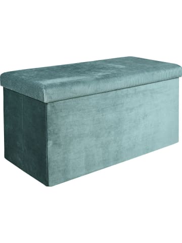 Rétro Chic Zitkist "Giulia" petrol - (B)77 x (H)38 x (D)38 cm