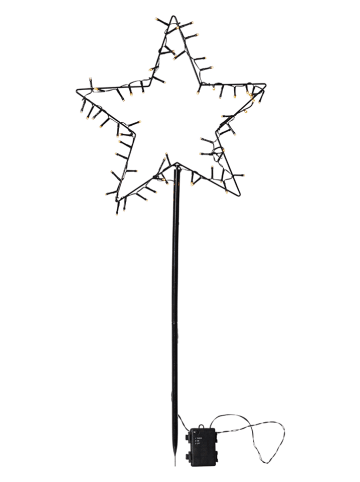 STAR Trading LED-Gartenstecker "Spiky" in Warmweiß - (B)32 x (H)92 cm
