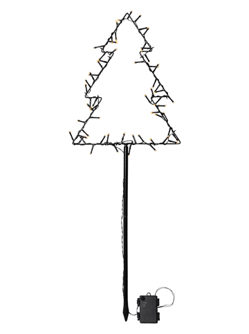 STAR Trading LED-Gartenstecker "Spiky" in Warmweiß - (B)32 x (H)90 cm