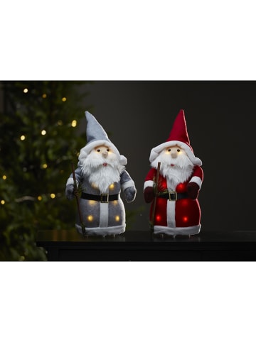 Best Season LED-Dekofigur "Joylight" in Grau - (B)20 x (H)38 x (T)15 cm