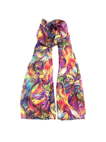 Made in Silk Zijden sjaal meerkleurig - (L)180 x (B)90 cm
