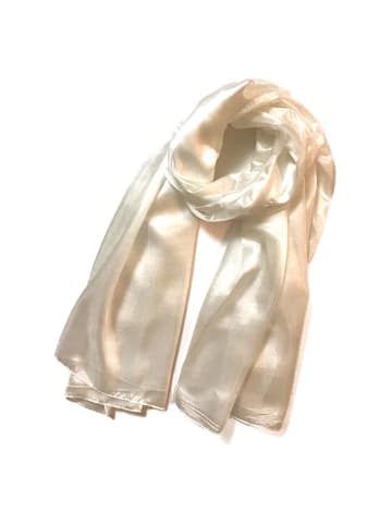 Made in Silk Zijden sjaal crème - (L)180 x (B)90 cm