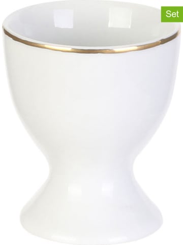 every ware 6er-Set: Eierbecher in Weiß - (H)7,2 x Ø 4,8 cm