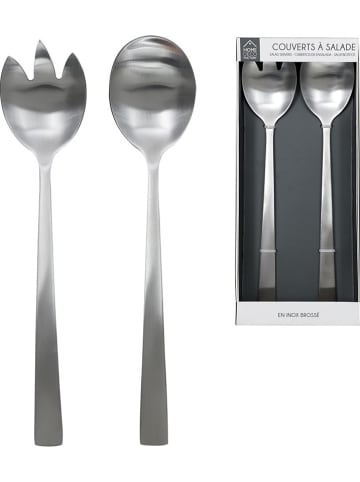 every ware Gebürstetes Edelstahl-Salatbesteck