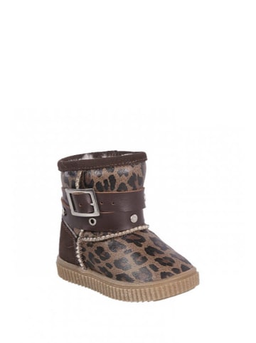 Bartek Leder-Boots in Braun/ Schwarz