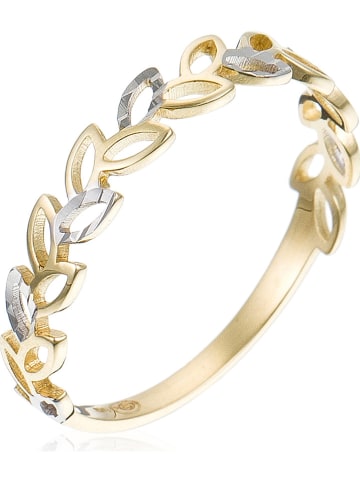OR ÉCLAT Gold-/ Weißgold-Ring "Feuille détachée"