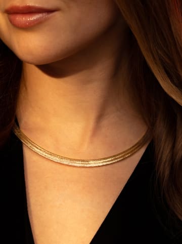CARATELLI Gold-Halskette "Scintillant" - (L)42 cm