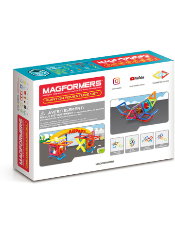 MAGFORMERS 28-częściowy zestaw magnetyczny "Magformers Aviation Adventure" - 3+