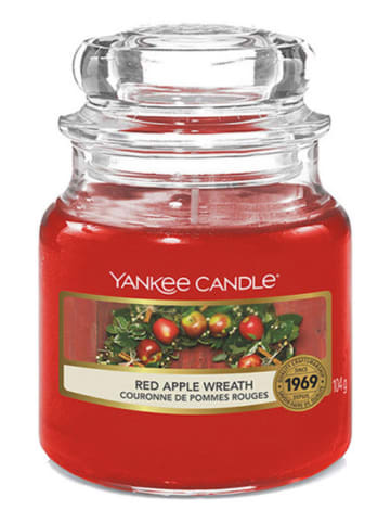 Yankee Candle Mała świeca zapachowa - Red Apple Wreath - 104 g