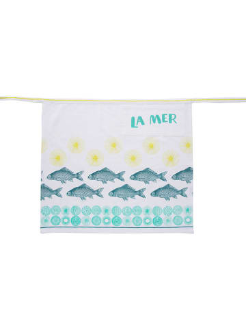 Overbeck and Friends Schort "La Mer" turquoise/wit