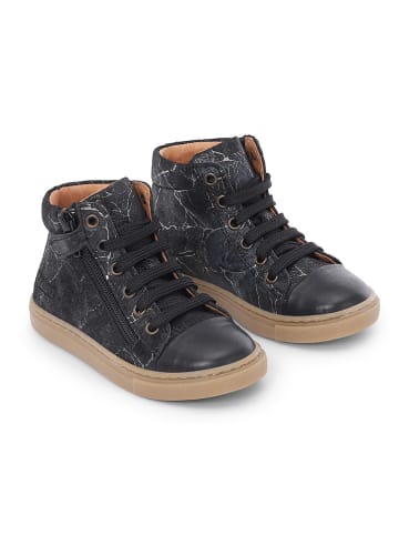 Bundgaard Leder-Sneakers "Rie Lace" in Schwarz