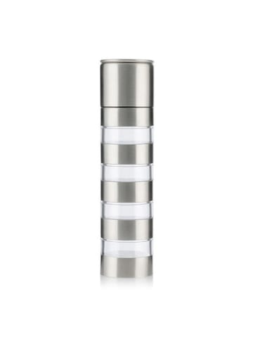 InnovaGoods 4in1-Gewürzmühle in Silber - (H)21 x Ø 5 cm