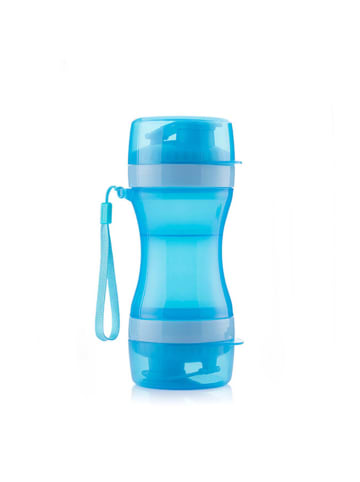 InnovaGoods Hundetrinkflasche in Blau - (H)20,8 x Ø 8,5 cm