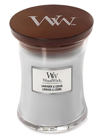 WoodWick Średnia świeca zapachowa - Lavender & Cedar - 275 g