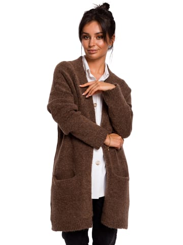 Be Wear Kardigan w kolorze brązowym