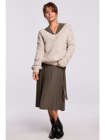 Be Wear Sweter w kolorze beżowym