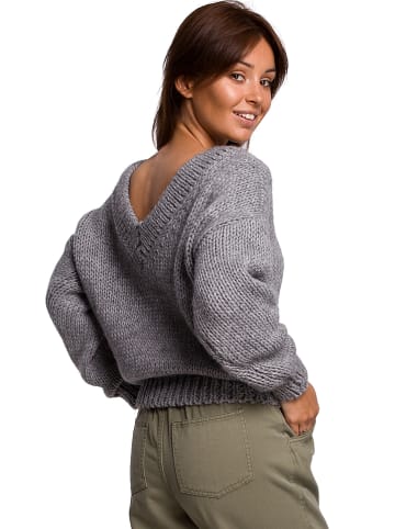 Be Wear Sweter w kolorze szarym