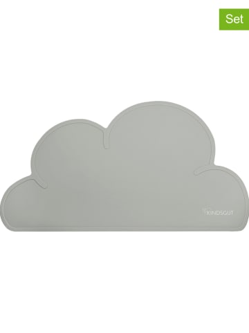 Kindsgut Podkładki (2 szt.) "Cloud" w kolorze szarym - 49 x 27 cm