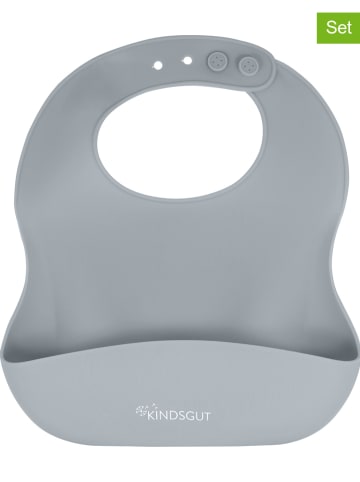 Kindsgut Śliniaczki (2 szt.) w kolorze szarym - 25 x 23 cm