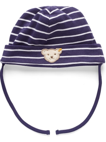 Steiff Muts donkerblauw/wit
